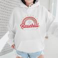 Baseball Mom Rainbow Great Team Mom Premium Wmen Hoodie