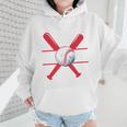 Baseball Mom Red Wmen Hoodie