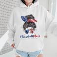 Baseball Mom USA American Flag 4th Of July Wmen Hoodie Baseball Mom USA American Flag 4th Of July Wmen Hoodie