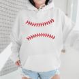Cute Baseball Mom Laces Little League Women's Mother's Day Wmen Hoodie Cute Baseball Mom Laces Little League Women's Mother's Day Wmen Hoodie