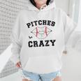Pitches Be Crazy Baseball Moms Softball Players Hey Batter Wmen Hoodie Pitches Be Crazy Baseball Moms Softball Players Hey Batter Wmen Hoodie