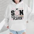 My Son Is My Favorite Baseball Player Baseball Mom Wmen Hoodie