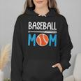 Baseball Mom Leopard Print Baseball Mama Women Mother's Day Wmen Hoodie