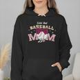Baseball Mom Livin That Baseball Mom Life Wmen Hoodie