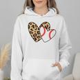 Baseball Heart Leopard Heart Sport Baseball Mom Wmen Hoodie Baseball Heart Leopard Heart Sport Baseball Mom Wmen Hoodie