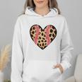 Baseball Mom Leopard Heart Valentine Day Mother Day Wmen Hoodie