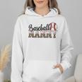 Baseball Nanny Women BallPark Nanny Baseball Mom Wmen Hoodie