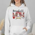 Leopard Baseball Mom Game Day Vibes Mother's Day Wmen Hoodie Leopard Baseball Mom Game Day Vibes Mother's Day Wmen Hoodie