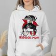 Peru Baseball Mom Messy Bun Wmen Hoodie Peru Baseball Mom Messy Bun Wmen Hoodie