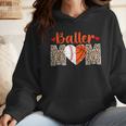 Baller Mom Leopard Basketball Baseball Mom Wmen Hoodie Baller Mom Leopard Basketball Baseball Mom Wmen Hoodie