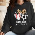 Game Day Vibes Soccer Baseball Mom Heart Wmen Hoodie Game Day Vibes Soccer Baseball Mom Heart Wmen Hoodie