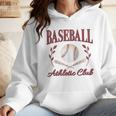 Baseball Athletic Social Club Baseball Mom Trendy Baseball Raglan Baseball Tee Wmen Hoodie