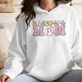 Baseball Mom Groovy Game Day Wmen Hoodie