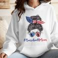 Baseball Mom USA American Flag 4th Of July Wmen Hoodie Baseball Mom USA American Flag 4th Of July Wmen Hoodie
