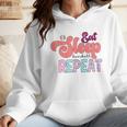Eat Sleep Baseball Repeat Baseball Moms Wmen Hoodie
