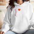 I Heart Hot Baseball Moms Wmen Hoodie
