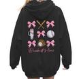 Baseball Mimi Era Bows Baseball Mom Women Women Hoodie Back Print Baseball Mimi Era Bows Baseball Mom Women Women Hoodie Back Print