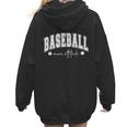 Baseball Mom Attitude Cute Baseball Mom's Sport And Athletic Women Hoodie Back Print