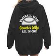 Baseball Mom Coach's Wife All In One Sports Player Coach Women Hoodie Back Print
