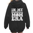In My Baseball Mom Era Baseball Mama Mother's Day Women Hoodie Back Print