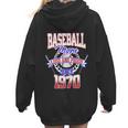 Baseball Mom Loud & Proud Since 1970 Women Hoodie Back Print