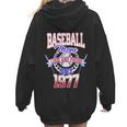 Baseball Mom Loud & Proud Since 1977 Women Hoodie Back Print
