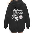 Baseball Mom Shirt Baseball Let's Do This Boys Women Hoodie Back Print