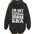 Family Mama In My Baseball Mom Era Women Hoodie Back Print
