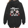 Mom Of Both Soccer Baseball Mom Of A Baseball Soccer Player Women Hoodie Back Print Mom Of Both Soccer Baseball Mom Of A Baseball Soccer Player Women Hoodie Back Print