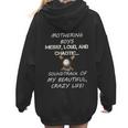 Mothering Boys Messy Loud Chaotic Baseball Mom Women Hoodie Back Print Mothering Boys Messy Loud Chaotic Baseball Mom Women Hoodie Back Print