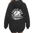 Proud Mom Senior 2024 Baseball Mom Proud Baseball Mom 2024 Women Hoodie Back Print
