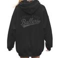I Only Raise Ballers Baseball Mom & Parent Sports Women Hoodie Back Print