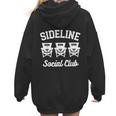 Sideline Social Club Baseball Mom Shirt Women Hoodie Back Print