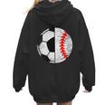 Soccer Baseball Player Soccer Baseball Mom Women Hoodie Back Print Soccer Baseball Player Soccer Baseball Mom Women Hoodie Back Print
