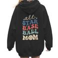 All Star Baseball Mom Women Hoodie Back Print All Star Baseball Mom Women Hoodie Back Print