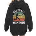 Vintage Baseball Mom Mom Baseball Lover Women Hoodie Back Print Vintage Baseball Mom Mom Baseball Lover Women Hoodie Back Print