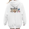 Baseball Mama Leopard Baseball Mom Mother's Day Women Hoodie Back Print