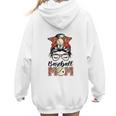 Baseball Mom Game Day Messy Bun Leopard Mother's Day Women Hoodie Back Print Baseball Mom Game Day Messy Bun Leopard Mother's Day Women Hoodie Back Print