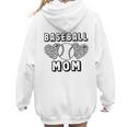 Baseball Mom Leopard Heart Game Day Women Hoodie Back Print Baseball Mom Leopard Heart Game Day Women Hoodie Back Print