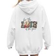 Baseball Mom Leopard For The Love Of The Game Bleached Women Women Hoodie Back Print