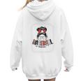 Baseball Mom Messy Bun Mommy Baseball Player Premium Women Hoodie Back Print Baseball Mom Messy Bun Mommy Baseball Player Premium Women Hoodie Back Print