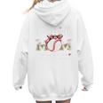 Baseball Mom Like A Normal Mom But Louder & Prouder Women Premium Women Hoodie Back Print