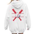 Baseball Mom Red Women Hoodie Back Print Baseball Mom Red Women Hoodie Back Print