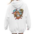 Baseball Mom Valentine Leopard Heart Softball Mother's Day Women Hoodie Back Print Baseball Mom Valentine Leopard Heart Softball Mother's Day Women Hoodie Back Print