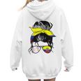 Ecuador Baseball Mom Ecuadorian Baseball Girl Women Hoodie Back Print Ecuador Baseball Mom Ecuadorian Baseball Girl Women Hoodie Back Print