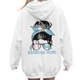 Guatemala Baseball Mom Messy Bun Women Hoodie Back Print Guatemala Baseball Mom Messy Bun Women Hoodie Back Print