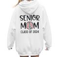 Proud Senior Baseball Mom Senior 2024 Class Leopard Game Day Women Hoodie Back Print Proud Senior Baseball Mom Senior 2024 Class Leopard Game Day Women Hoodie Back Print