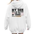 My Son Will Be Waiting For You At Home Baseball Mom Women Hoodie Back Print My Son Will Be Waiting For You At Home Baseball Mom Women Hoodie Back Print