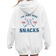 Spring 2024 Season Cute Baseball Mom Here For The Snacks Women Hoodie Back Print Spring 2024 Season Cute Baseball Mom Here For The Snacks Women Hoodie Back Print