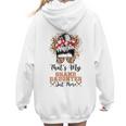 That's My Granddaughter Out There Baseball Mom Mother's Day Women Hoodie Back Print